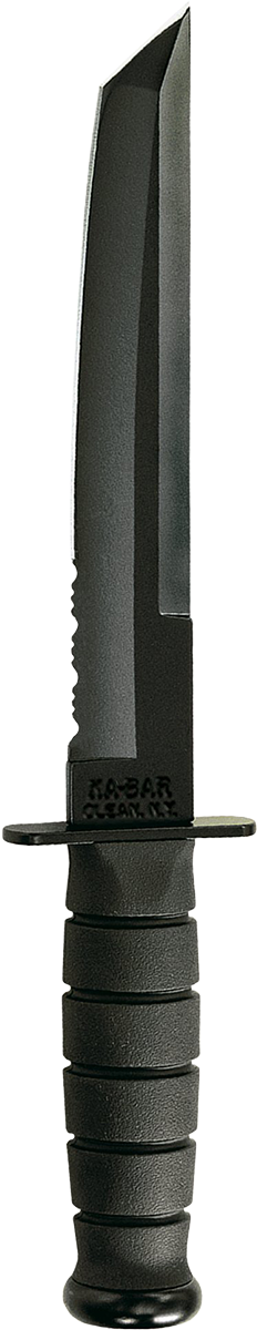 KA-BAR Tanto Half-Serrated Knife