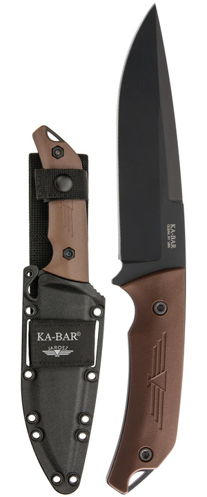 Ka-Bar Jarosz Turok Fixed Blade Knife, 1095 Cro-Van