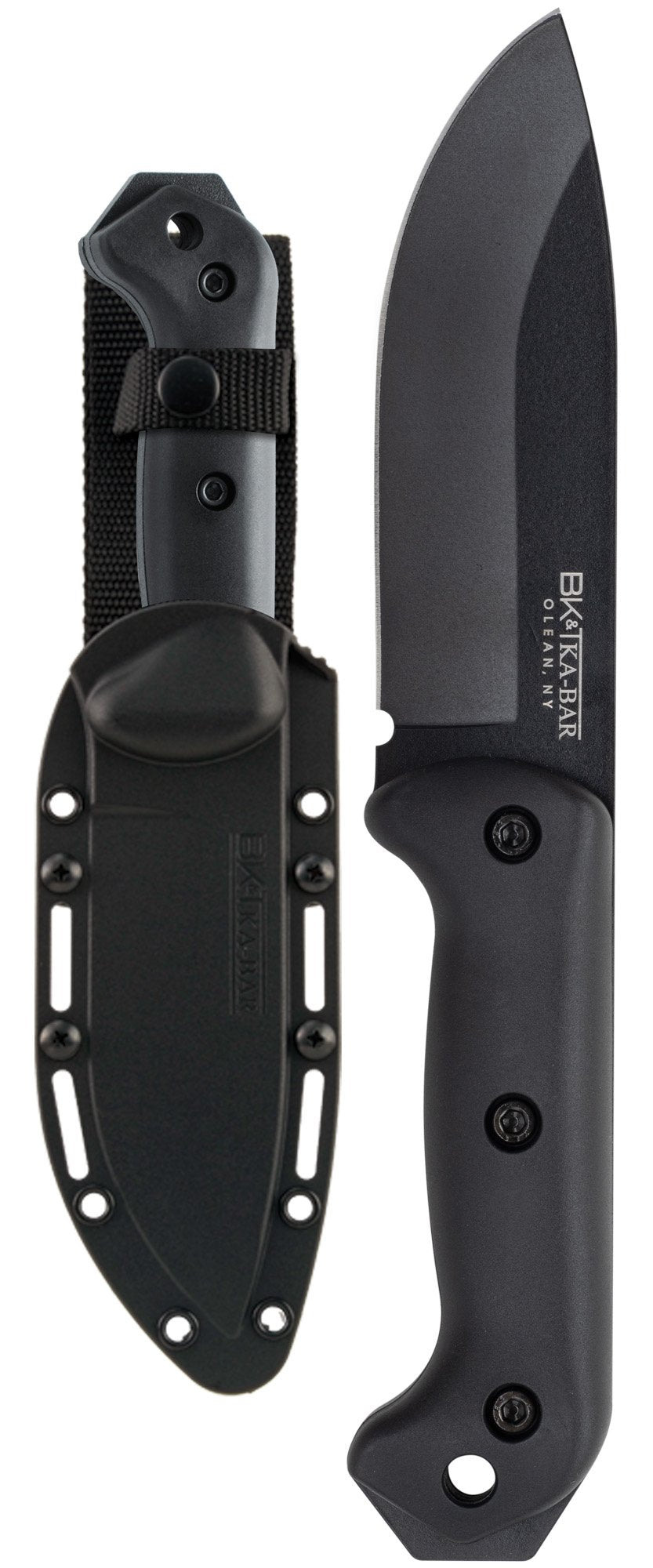 Ka-Bar Becker Campanion Fixed Blade Knife, 1095 Cro-Van, Hard Sheath