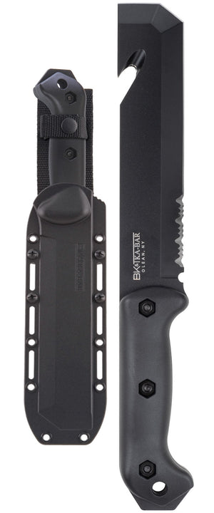 Ka-Bar Becker TacTool Fixed Blade Knife, 1095 Cro-Van, Hard Sheath