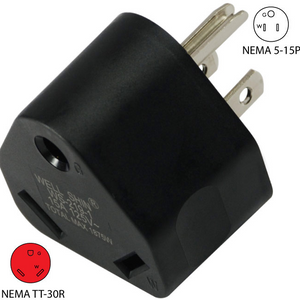 15 AMP Male to 30 AMP Female RV Power Adapter