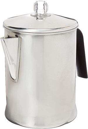 Primula Today Aluminum Stove Top Percolator Maker Durable, Brew Coffee On Stovetop, 9 Cup