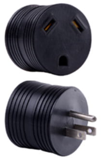 Plug (15A Male to 30A Female) 120V Black