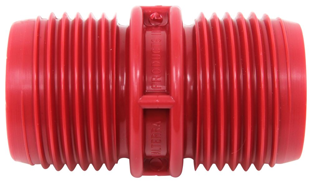 EZ Coupler Self-Threading RV Sewer Hose Coupler - Red